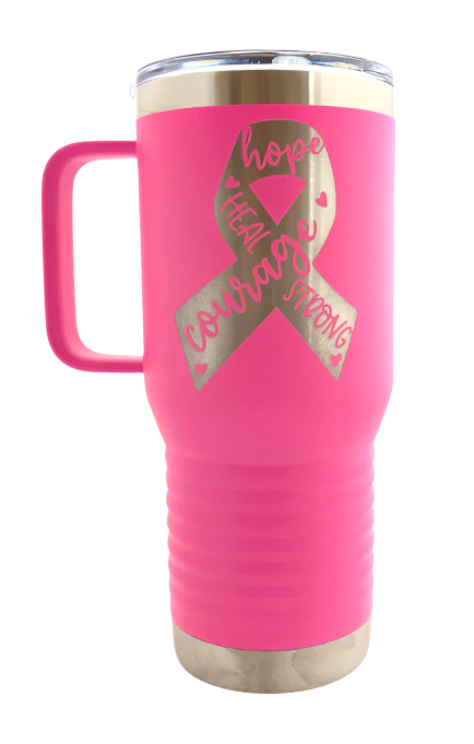 Breast Cancer Ribbon Tumbler