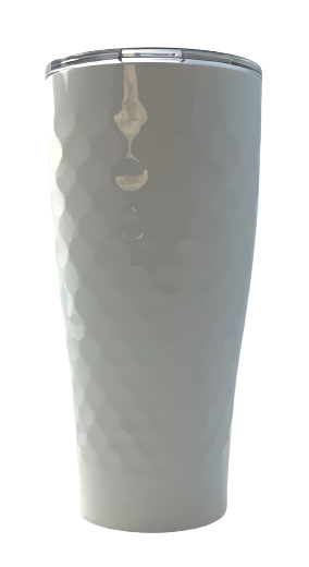 Golf Dimpled White Tumbler