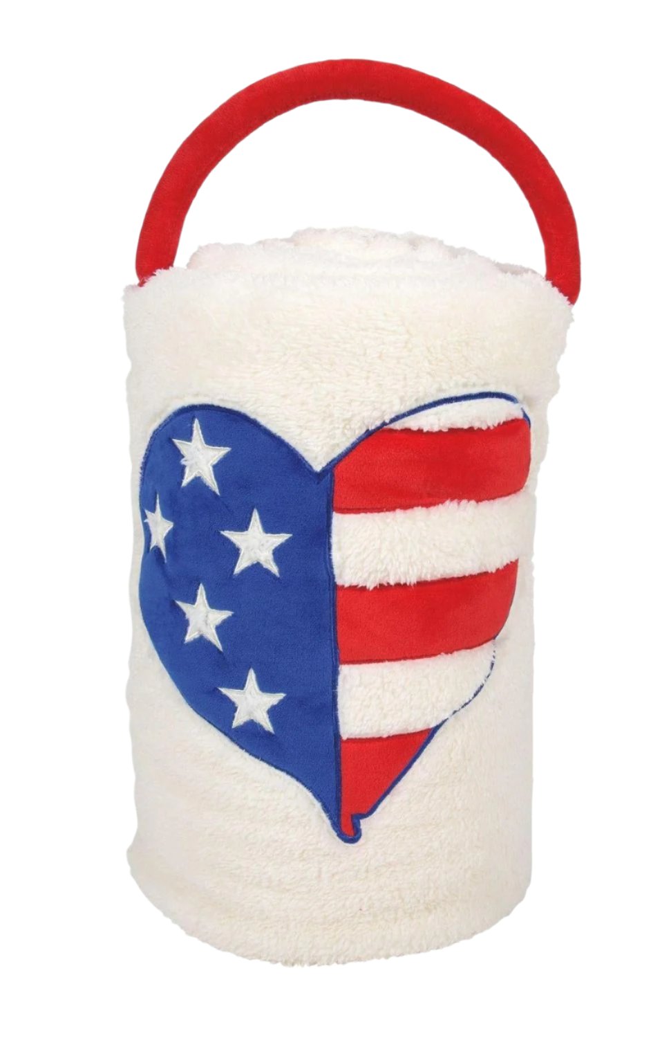 USA Heart Flag Throw