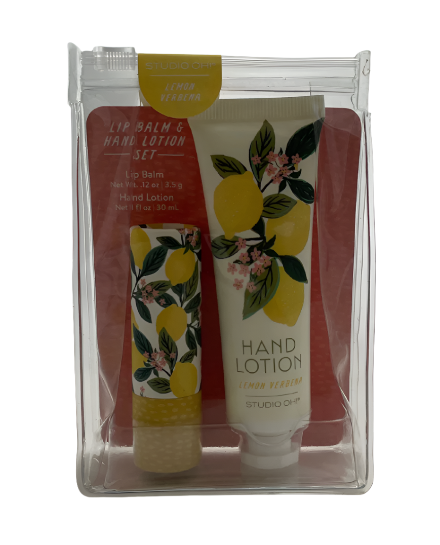 Lemon Tree Lip Balm & Hand Lotion Set