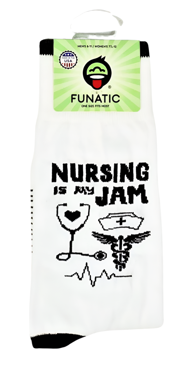 "Nursing is My Jam" Socks