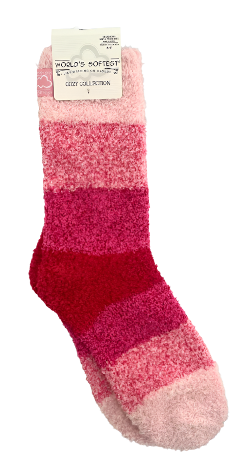 Pink-Striped Socks