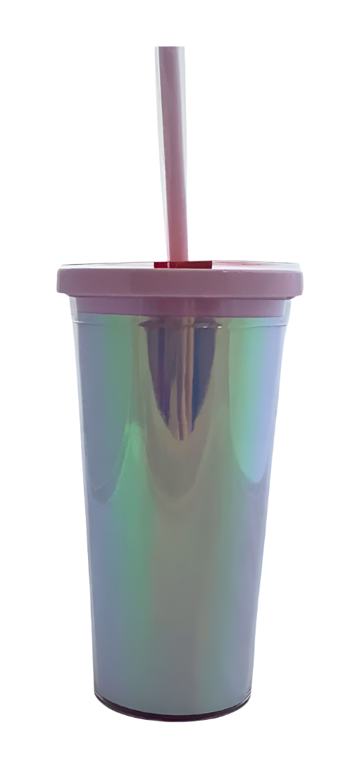 Pink Fluorescent Tumbler