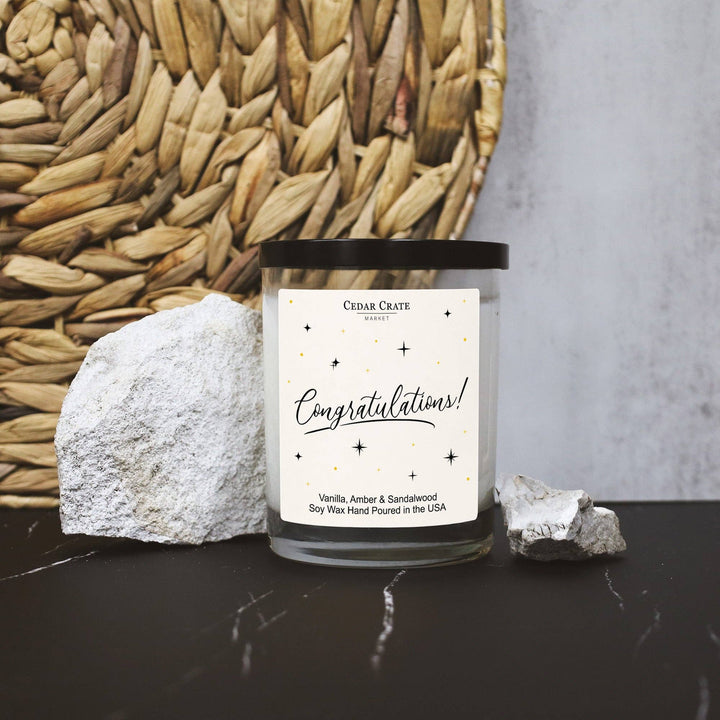 Congratulations! Soy White Candle