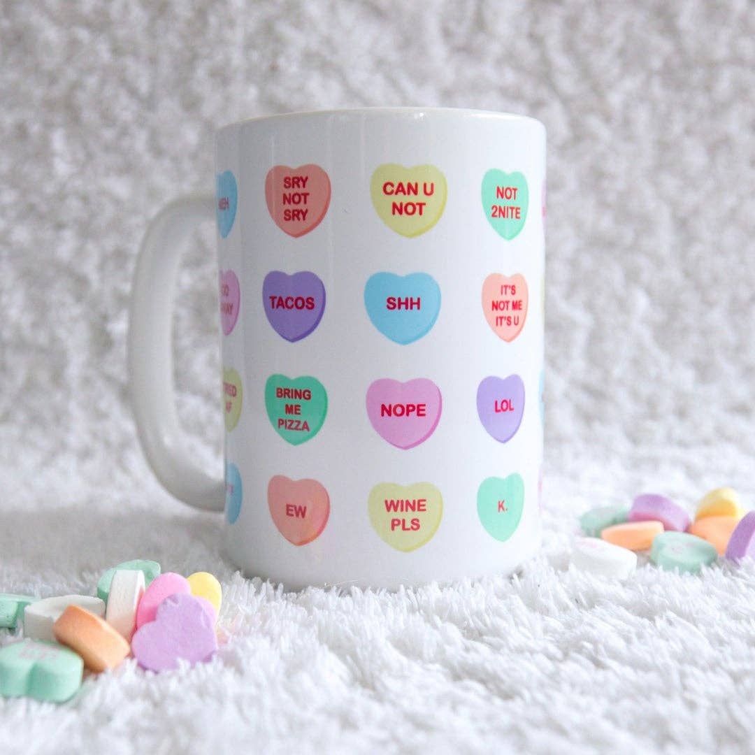 Candy Hearts Mug