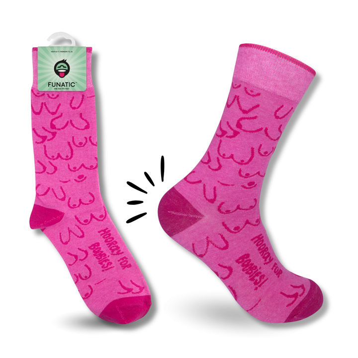 Hooray for Boobies | Funny Socks | Bachelorette Gift