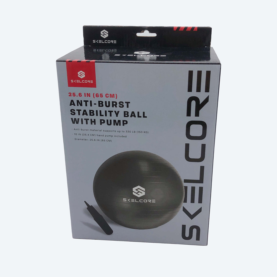 Skelcore 65cm Anti Burst Exercise Ball with Pump