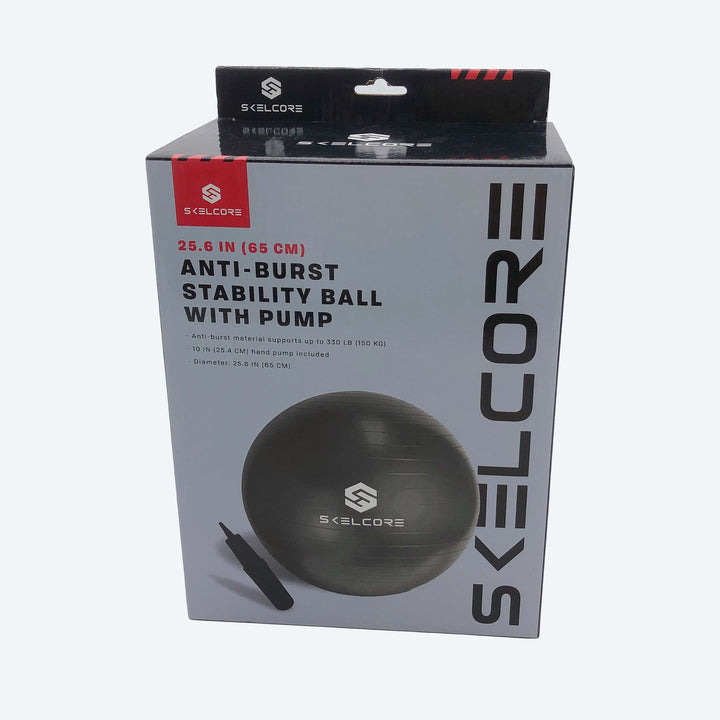 Skelcore 65cm Anti Burst Exercise Ball with Pump