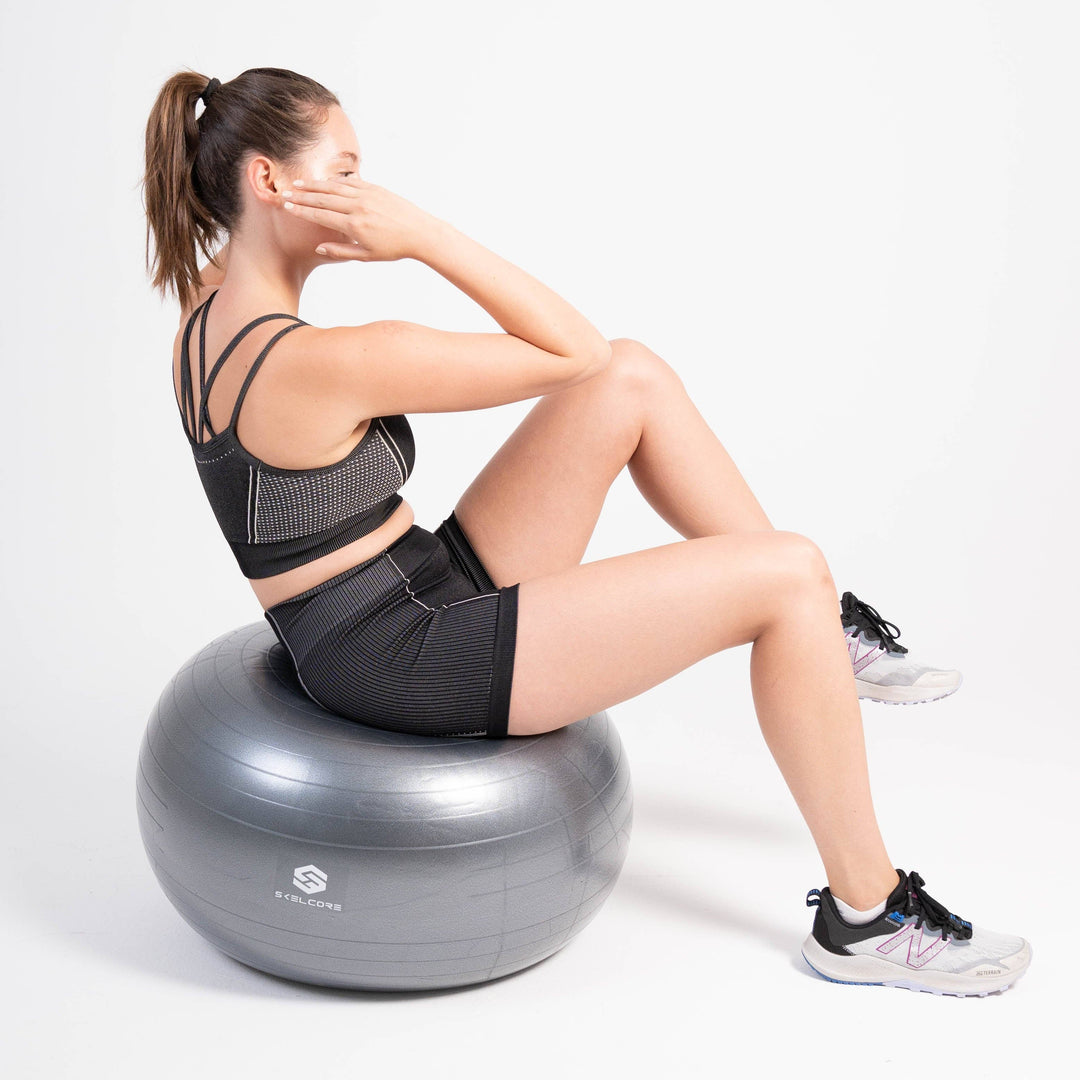Skelcore 65cm Anti Burst Exercise Ball with Pump