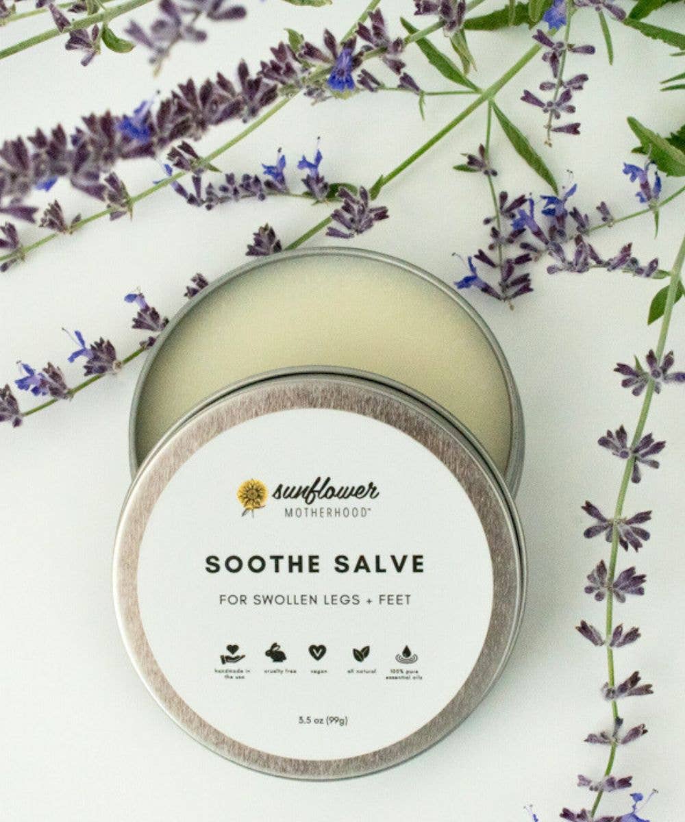 Soothe Salve for Swollen Legs + Feet For Pregnant Moms