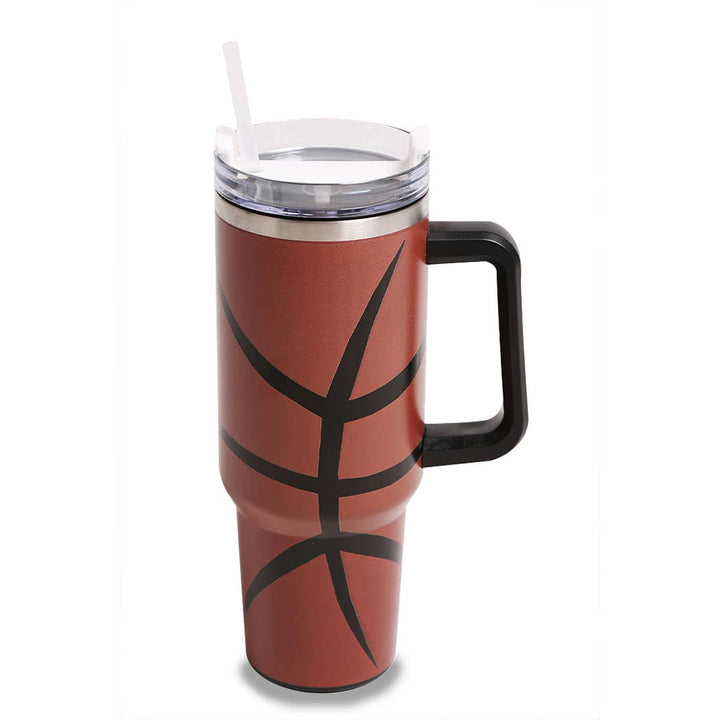 Basketball Tumbler with Handle