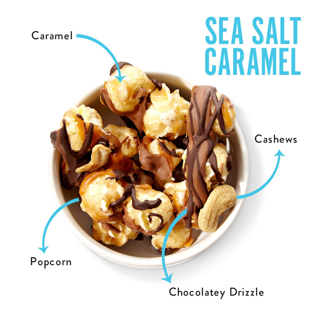 Sea Salt Caramel | Caramel Chocolate Popcorn
