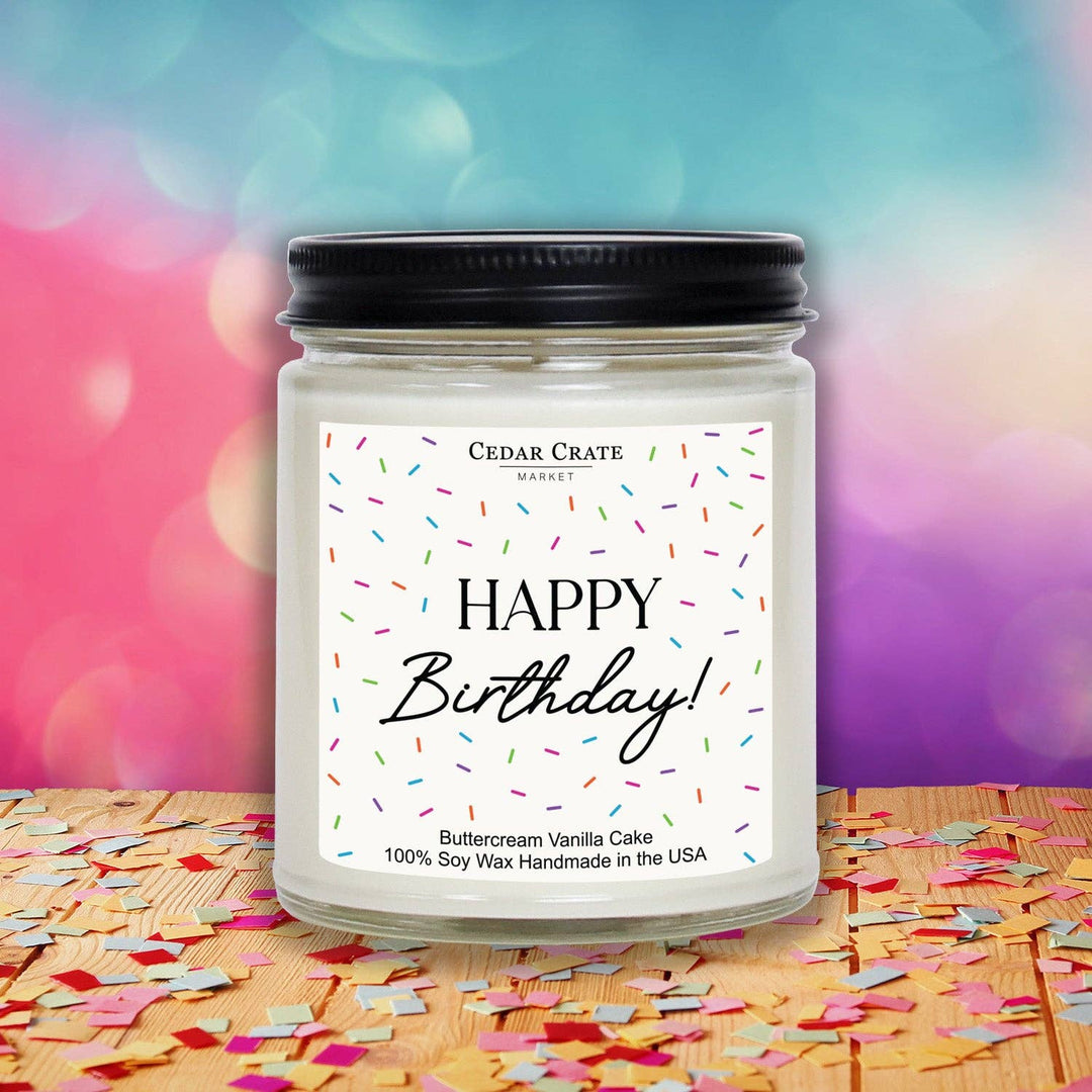 Happy Birthday Jar Candle