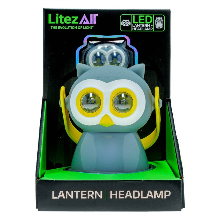 Owl-Themed Headlamp and Lantern Combo