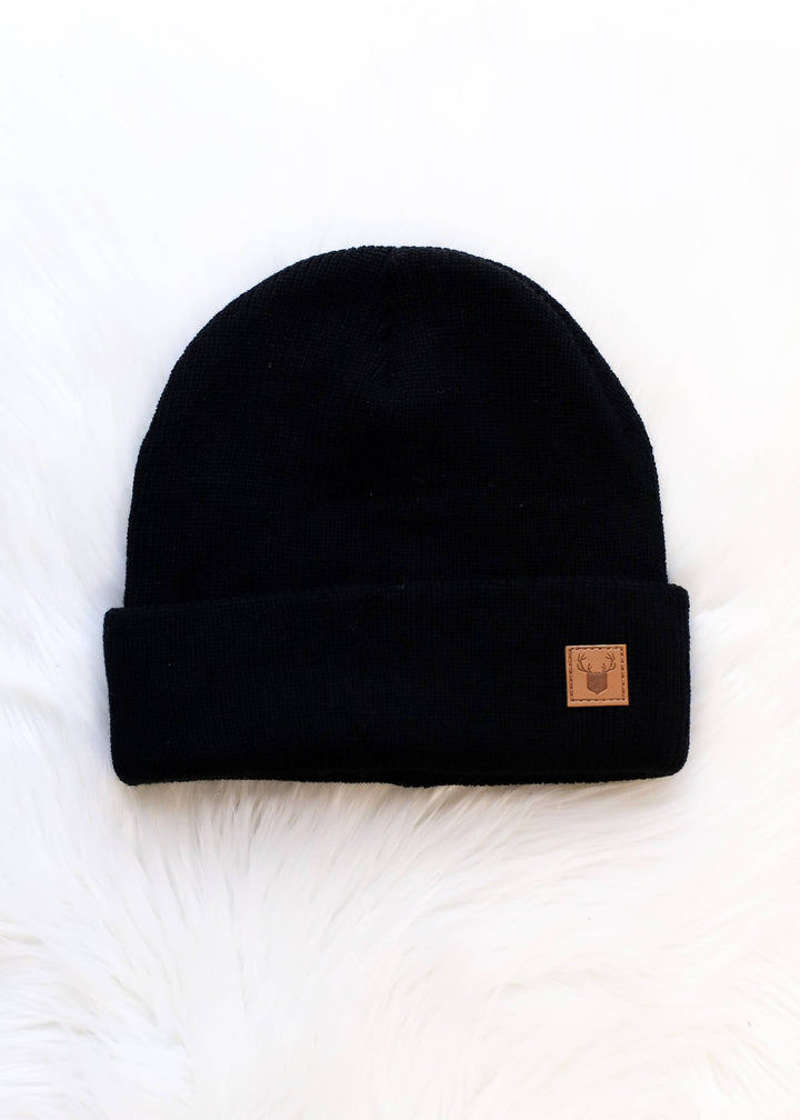 Mens Black Beanie