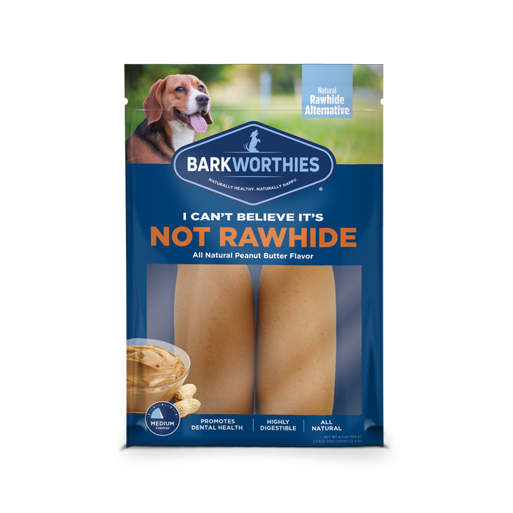 Barkworthies "It's Not Rawhide" Rolls-Peanut Butter