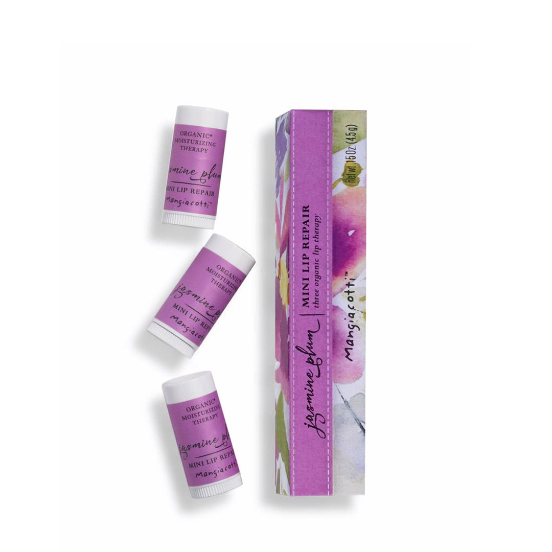 Jasmine Plum Mini Lip Repair by Mangiacotti, .15 oz each