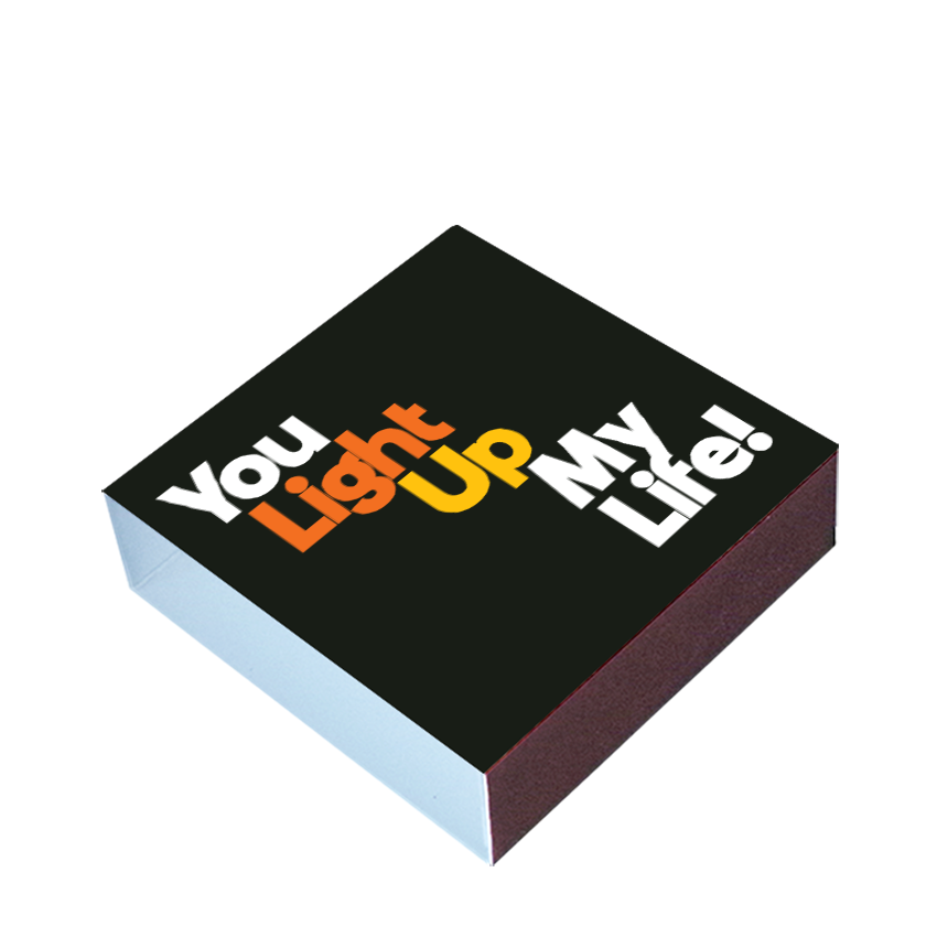 Matchbox "You Light Up My Life", 80 Wood Matches