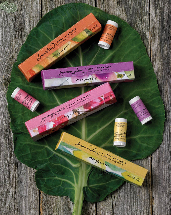 Jasmine Plum Mini Lip Repair by Mangiacotti, .15 oz each