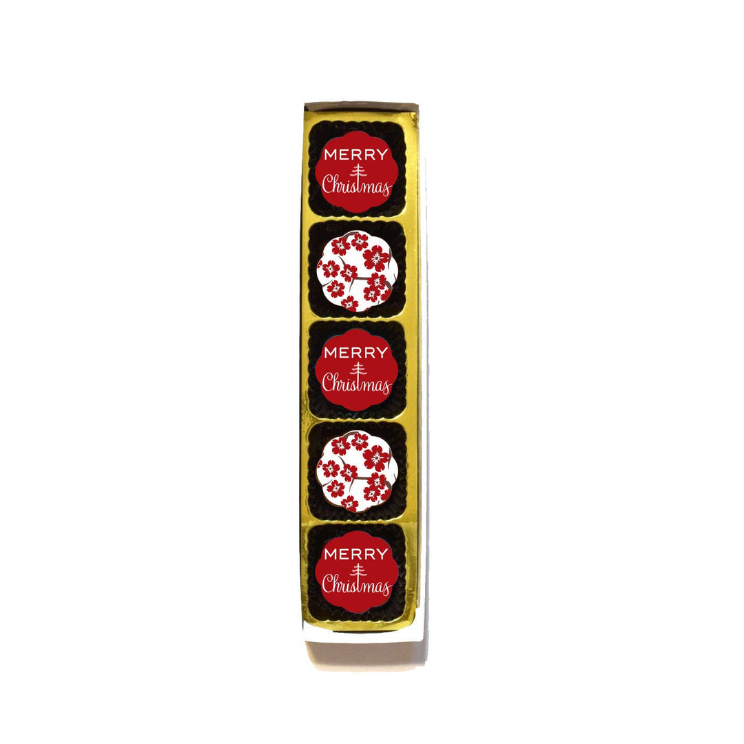 Merry Christmas Chocolates - Box of 5