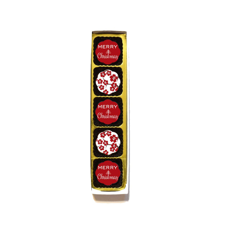 Merry Christmas Chocolates - Box of 5