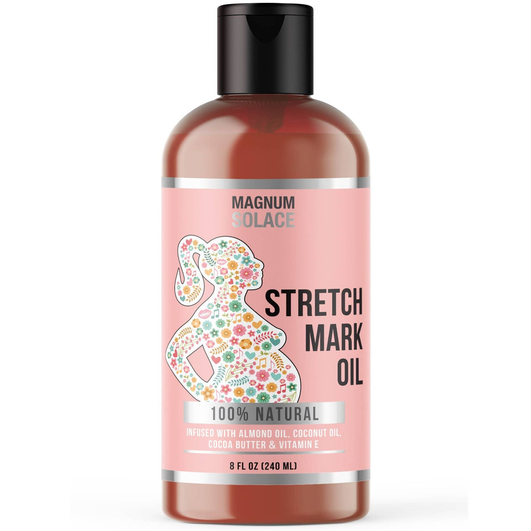 Stretch Mark Oil for Pregnancy - Cocoa Butter, Almond Oil