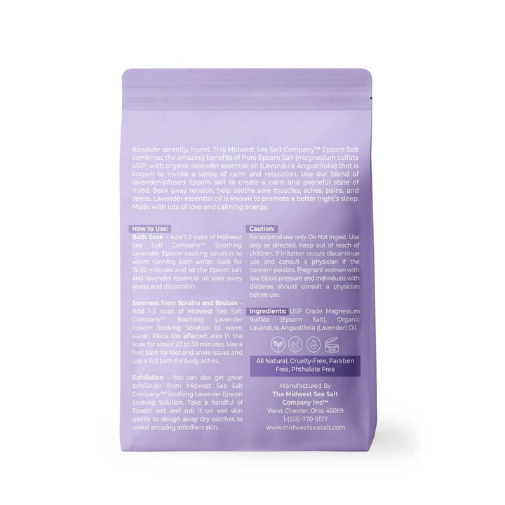 Lavender Pure Therapeutic Epsom Salt Soak