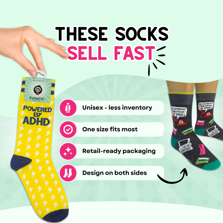 Get Lost | Funny Socks | Funny Gift | Dark Green Socks