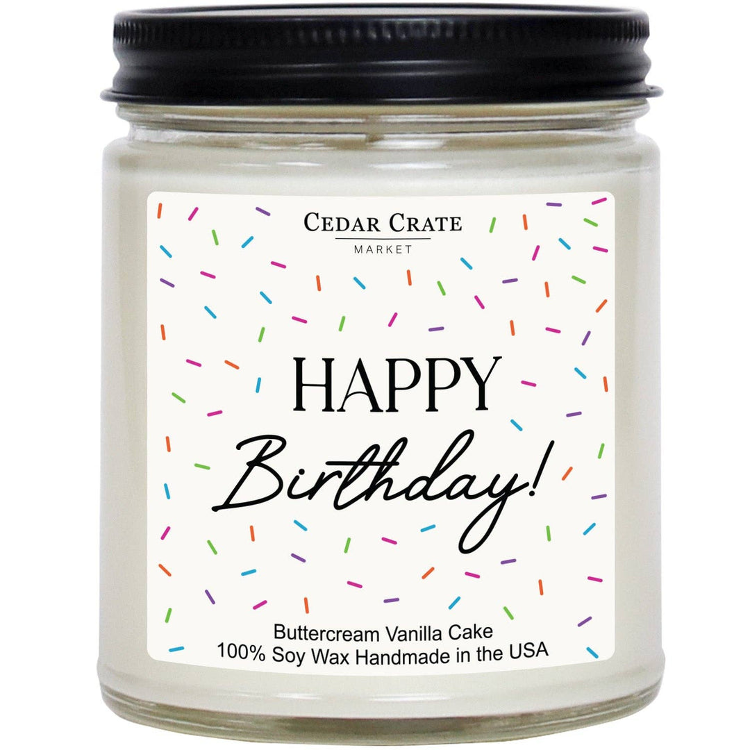 Happy Birthday Jar Candle