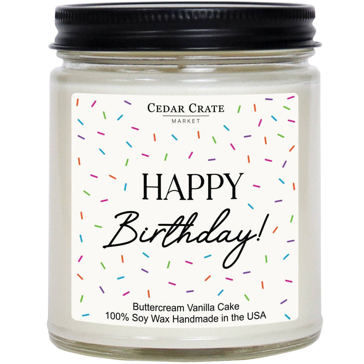 Happy Birthday Jar Candle