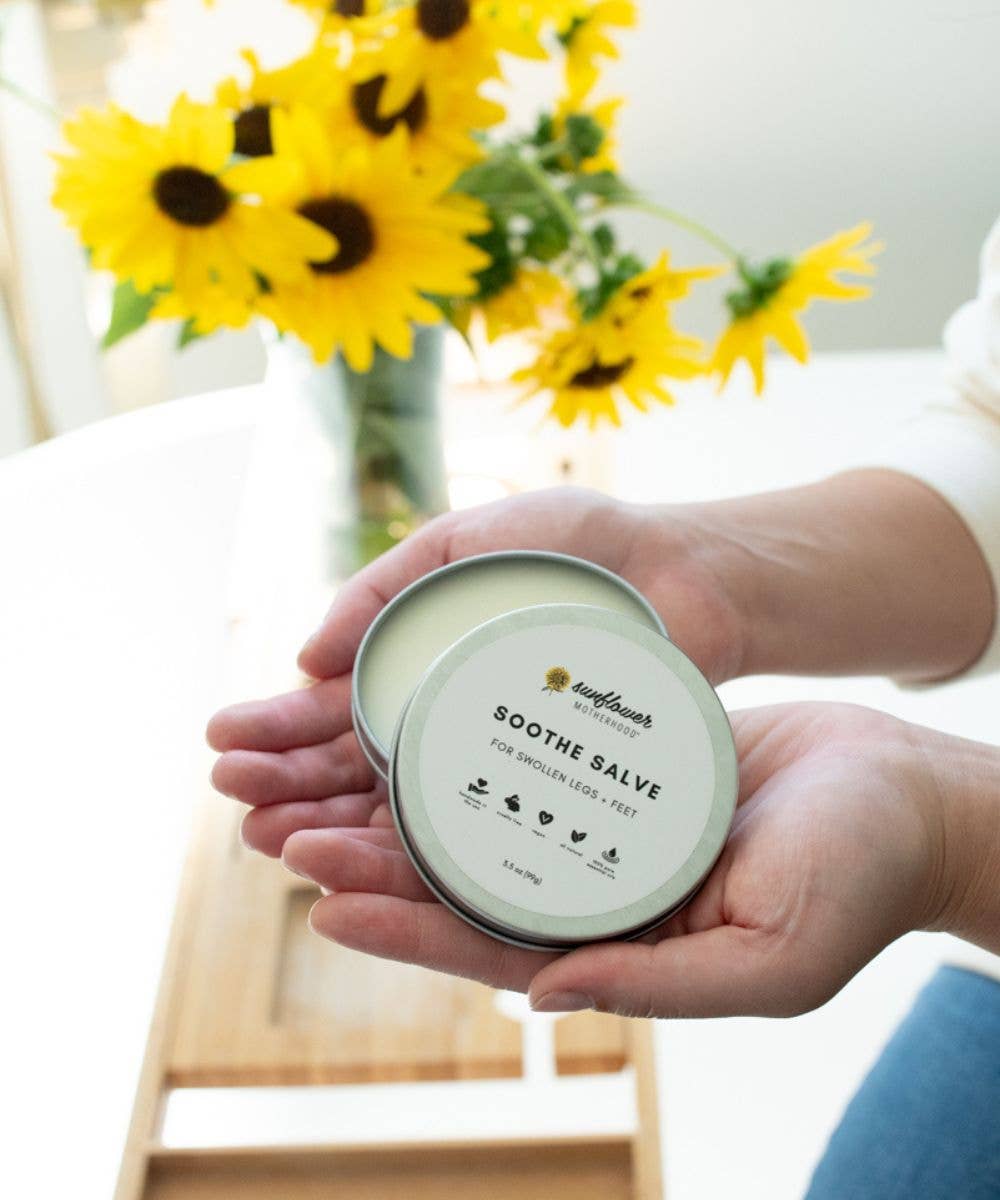 Soothe Salve for Swollen Legs + Feet For Pregnant Moms
