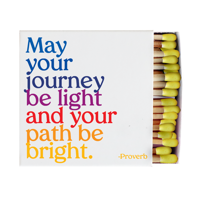 "May Your Journey Be Light..." Matchbox
