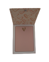 Gold Hearts Notepad