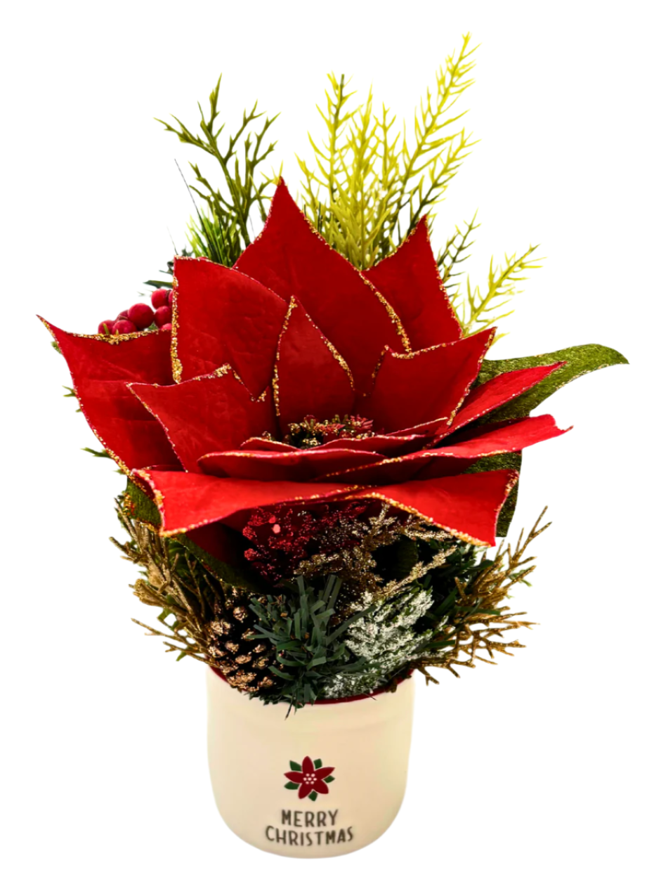 Christmas Poinsettia Gift Box