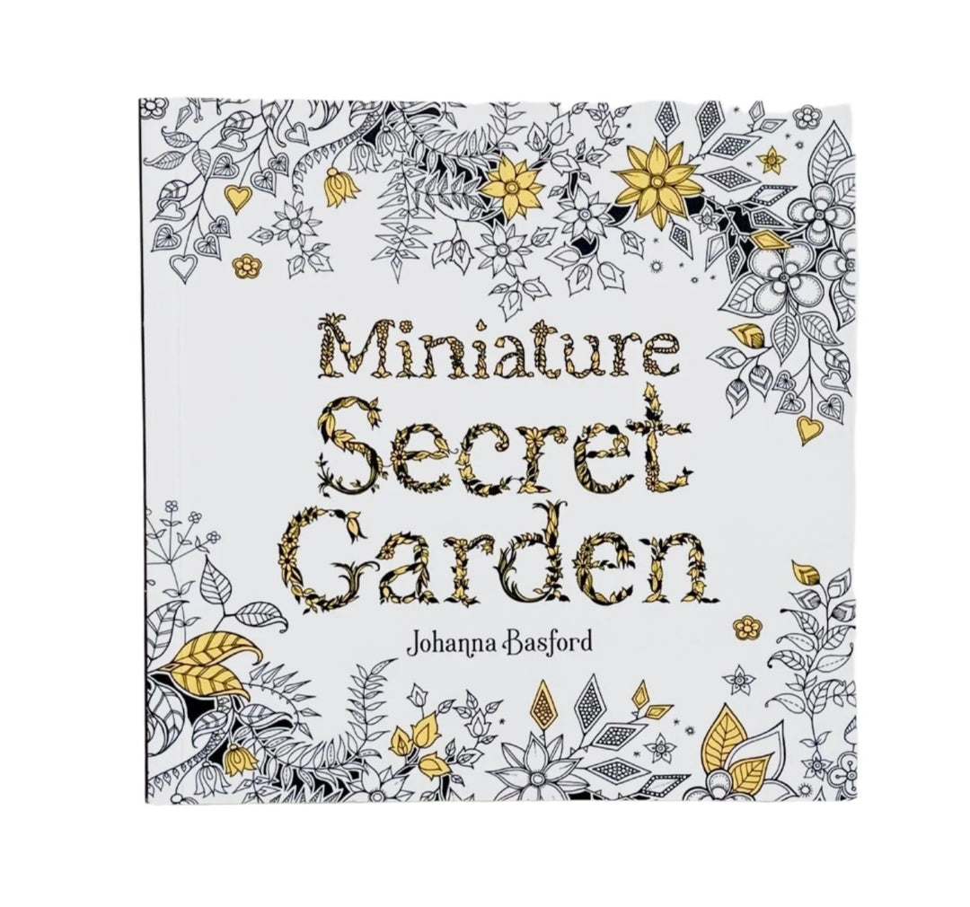 "Miniature Secret Garden" Coloring Book