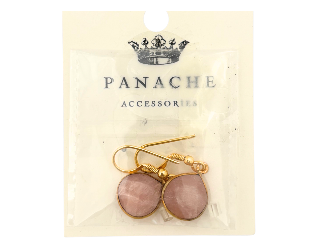 Pink Gem Earrings