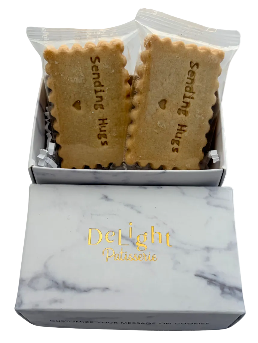 "Sending Hugs" Mini Cookie Box (4 cookies)